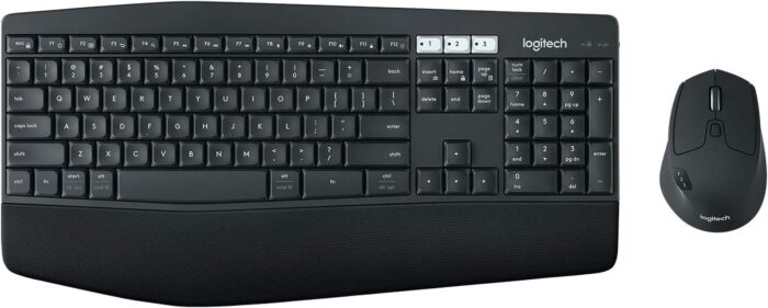 Teclado Logitech + Mouse Mk850 Wireless Usb  (920- 008659) Black, Botones (mouse) 8 DPI (mouse) 1000 dpi, Duración de batería (teclado) 36 meses.