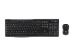 Teclado Logitech + Mouse Mk270 Wireless Usb Black Diseñado para Casa Oficina Color Negro Idioma Español Multimedia Si ESPECIFICACIONES DE TECLADO Dimensiones: 149 x 441 x 18 mm ,peso: 498 g