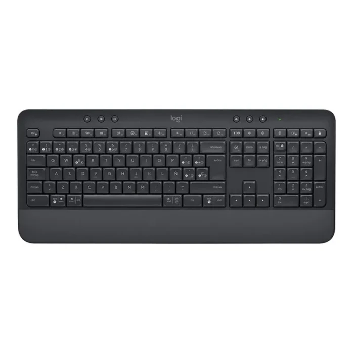 Teclado Logitech Signature K650 Wireless Black Tecnología inalámbrica Bluetooth de bajo consumo o receptor usb Radio de acción inalámbrico 10 metros