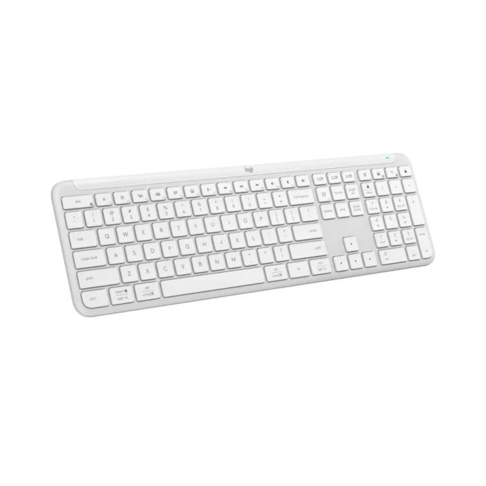 Teclado Logitech Slim Silent K950 Wireless Bolt/Bluetooth Sp White Tipo de teclado Membrana Conectividad Inalámbrico Interfaz Receptor USB/Bluetooth