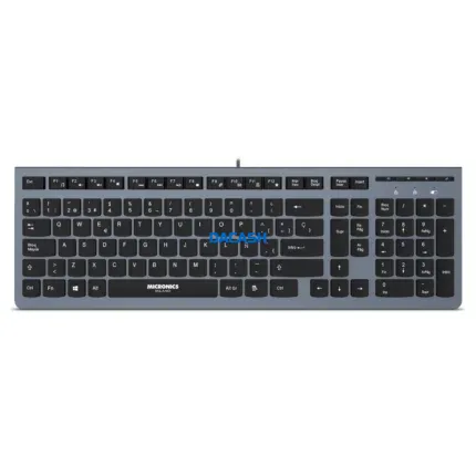 Teclado Micronics Milano MIC K704 Multimedia, USB Diseñado para el profesional moderno que ofrecen una escritura suave y precisa