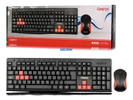 Teclado y Mouse Cybertel Hamilton CYB T109 Barniz UV Antiborrado: Teclas Resistentes al Borrado por Desgaste.