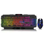 Teclado y Mouse Gamer Xforce MIC GT8808 Micronics con funciones Multimedia, teclas con luces Led, con retroiluminación