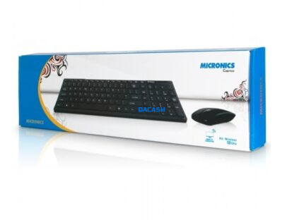 Teclado y Mouse inalámbrico Caprice MIC-WT801 Micronics es la solución ideal para quienes buscan comodidad y eficiencia en sus actividades dia