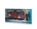 Teclado y Mouse Micronics Frantic MIC GT8001-8 Led ,Teclado Iluminacion LED de 7 colores Mouse óptico gamer de 6 botones Led de 7 colores.