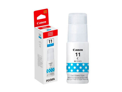 Tinta Canon GI-11C P/ G2160/ G3160 Cyan es de alto rendimiento y ofrecen una mayor productividad con un bajo costo de impresión por página