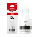 Tinta Canon GI-16BK BlackP/ GX6010/ GX7010 rendimiento de 9.000 páginas en blanco y negro utilizando el modo económico.