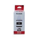 Tinta Canon GI-190BK Black, Compatible Con Canon Pixma G4110, G4100, G3111, G3110, G3100, G2111, G2110, G2101, G2100, G1100. Rendimiento 6.000 Páginas.