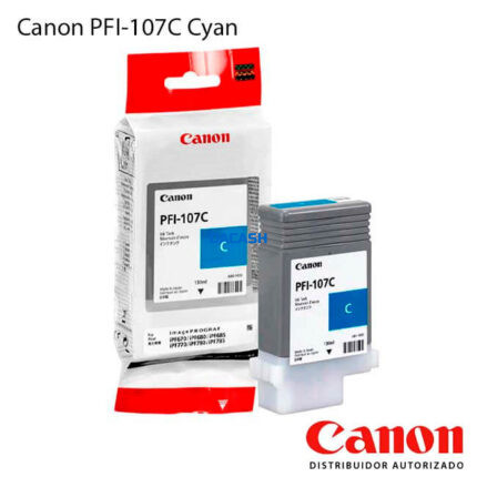 Tinta Canon PFI-107C Cyan iPF650 Original está diseñado para las impresoras de Gran Formato Canon imagePROGRAF. 