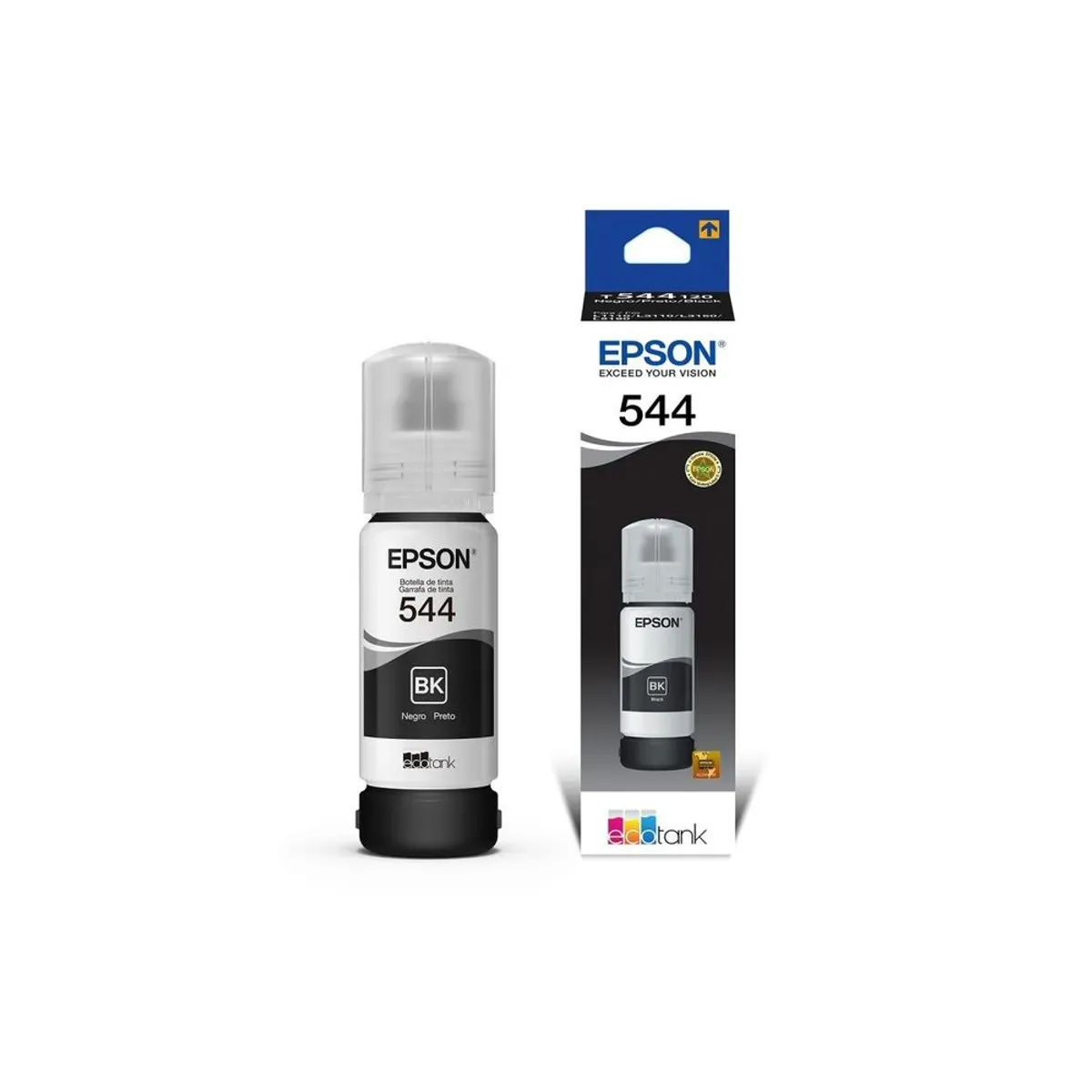tinta-epson-544-negra-original-l3150-l3160-l3210 Tinta Epson 544 Negra Original L3150 L3160 L3210 L3250 te brinda mayor calidad y cantidad de hojas impresas a un bajo costo.