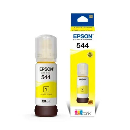 Tinta Epson 544 Yellow Original L3150 L3160 L3210 L3250 te brinda mayor calidad y cantidad de hojas impresas a un bajo costo.