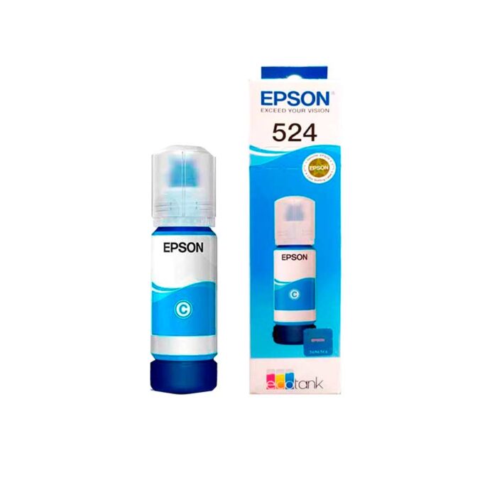 Tinta Epson T524220-AL ecotank Cyan 70ml compatible con epson L6580,L15150,L15160 rendimiento 6.000 paginas