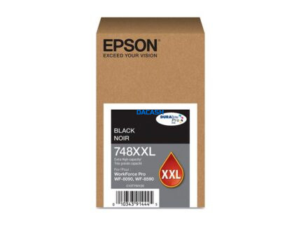 Tinta Epson T748XXL120 P/ WF-6090/ 6590 Negro Esta tinta ofrece texto nítido en negro y colores vívidos y brillantes para cualquier presentación