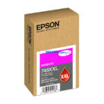 Tinta Epson T748XXL320 P/ WF-6090/ 6590 Magenta Esta tinta ofrece texto nítido y colores vívidos y brillantes para cualquier presentación