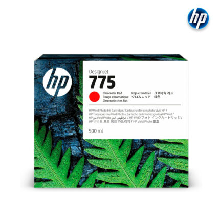Tinta Hp 1xb20a (775) 500 Ml Chromatic Red Imprima miles de páginas con un conjunto de botellas de tinta original HP de alta capacidad