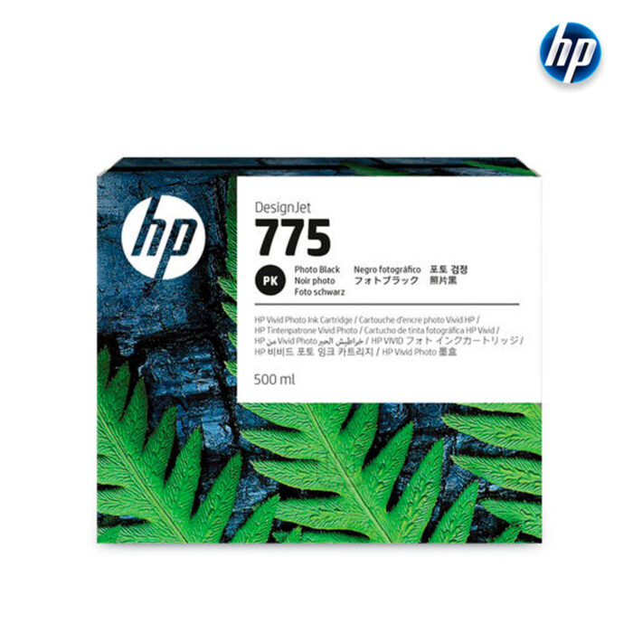 Tinta Hp 1xb21a (775) 500 Ml Photo Black Imprima miles de páginas con un conjunto de botellas de tinta original HP de alta capacidad