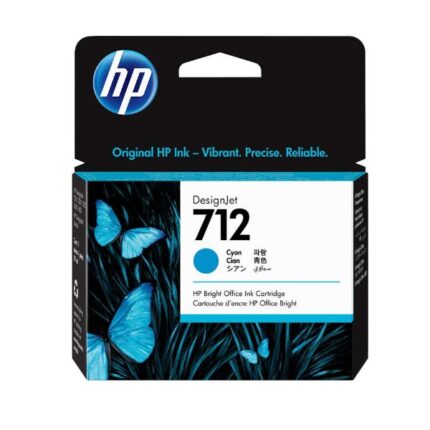 Tinta Hp 3ed67a (712a) 29ml Cyan está diseñada para altos estándares de calidad en impresiones a color, cuenta con un rendimiento de 29 ml.