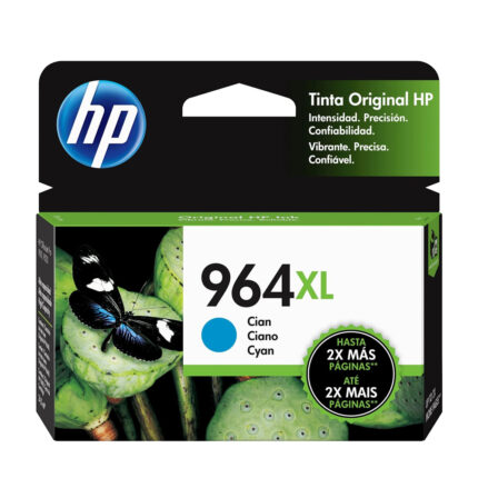 Tinta Hp 3ja54al (964xl) Cyan (Ojp 9010) 1,600 Pgs  está diseñada para altos estándares de calidad en impresiones a color.