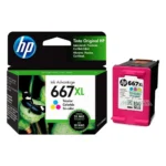 Tinta Hp 667xl 3ym80al Tricolor (Dj 2775 / 4175) está diseñada para altos estándares de calidad en impresiones a color, con rendimiento 330 pags