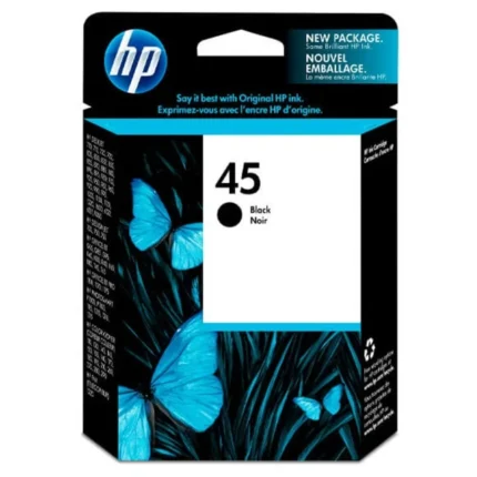 Tinta Hp 51645AL (45) Negro (820,850,1100) 930 Pags está diseñada para altos estándares de calidad en impresiones a color.