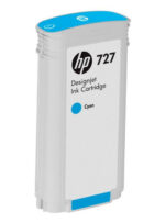 Tinta HP B3P19A (727A) 130ml Cyan es un cartucho de tinta de inyección de tinta compatible con las impresoras T1500, T1530, T920, T930, eMFP.