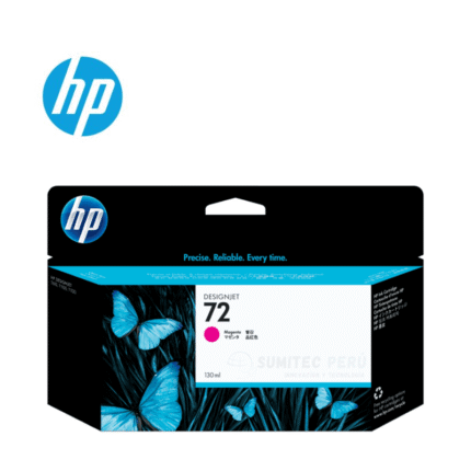 Tinta Hp C9372A (72)130ml Magenta T610/T1100 Imprima miles de páginas con un conjunto de cartucho de tinta originales  HP de alta capacidad.
