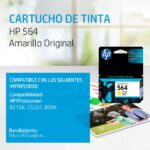 Tinta Hp CB320WL 564 Yellow 300 Pag está diseñada para altos estándares de calidad en impresiones a color.