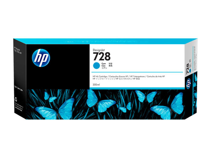 Tinta Hp F9k17A 728a 300ml Cyan está diseñada para altos estándares de calidad en impresiones a color,  Impresora HP DesignJet T830, T730