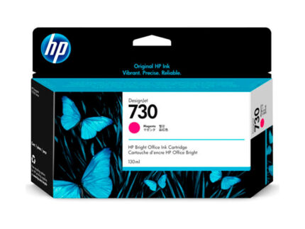 Tinta Hp P2V63A 730 Magenta P/Designjet Ink 130ml está diseñada para altos estándares de calidad en impresiones a color.