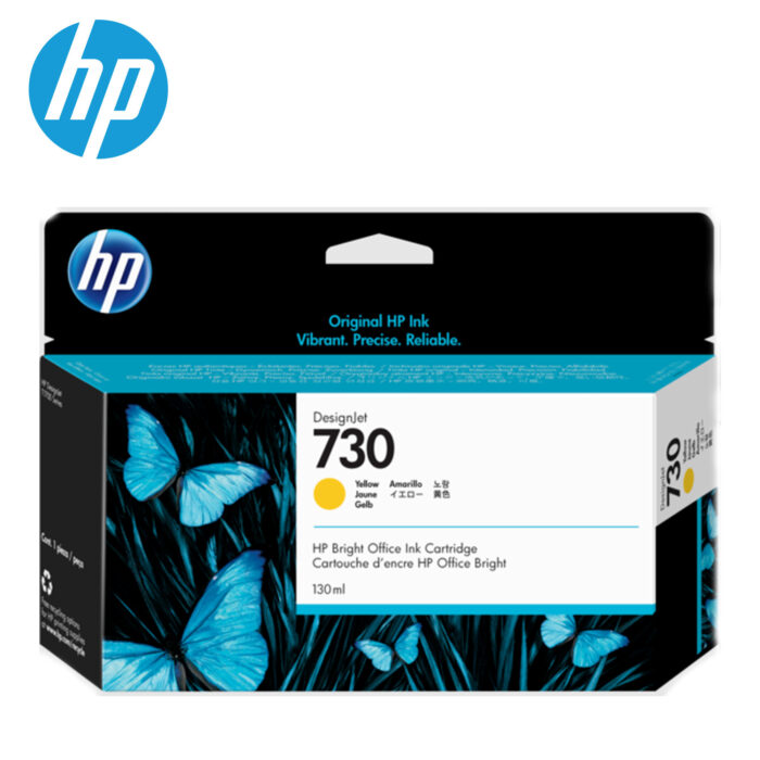 Tinta HP P2V64A 730 Yellow t2600 130m está diseñada para altos estándares de calidad en impresiones a color cuenta con un rdm de 130 ml.