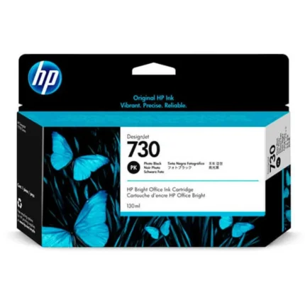 Tinta Hp P2V67A (730) 130ml Photo Black está diseñada para altos estándares de calidad en impresiones a color.