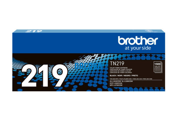 Toner Brother TN-219k Black Original Rendimiento 1500 pag. Es compatible con las impresoras Brother HL-L3280CDW, DCP-L3560CDW.