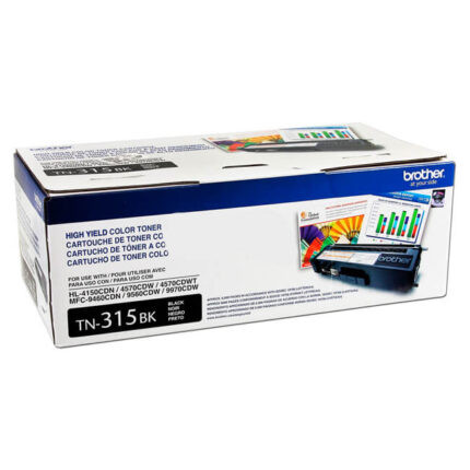 Toner Brother TN-315BK Negro 6,000 Paginas  tiene un rendimiento excelente si se trata de impresiones de calidad