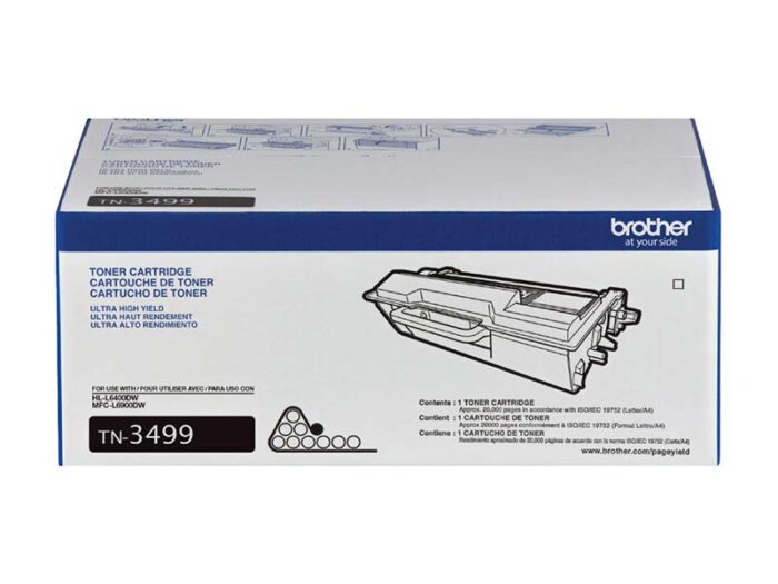 Toner Brother TN 3499 HL-L6400DW / MFC-L6900DW es un producto original que ofrece una calidad de impresión en color negro nítida y radiante.