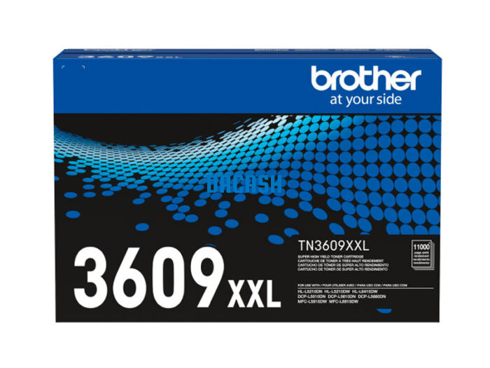 Toner Brother TN-3609XXL Rendimiento 11,000 pags Confiable calidad de imagen nítida excepcional de una marca que conoce y en la que confía.