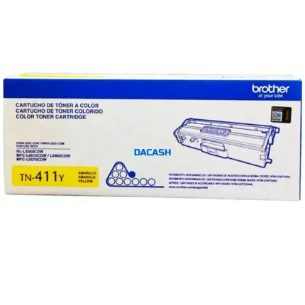 Toner Brother TN-411 Amarillo Hl-L8360Cdw , Mfc-L8610Cdw , Mfc-L8900Cdw tiene un rendimiento excelente si se trata de impresiones de calidad