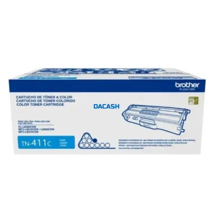 Toner Brother TN-411 Cyan Hl-L8360Cdw , Mfc-L8610Cdw , Mfc-L8900Cdw tiene un rendimiento excelente si se trata de impresiones de calidad