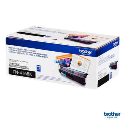 Toner Brother Tn-416 Black Hl-L8360Cdw, Mfc-L8610Cdw Compatibilidad HL-L8360CDW, MFC-L8610CDW, MFC-L8900CDW, Rendimiento 6,500 Pag.