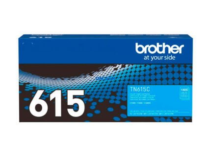 Tóner Brother TN-615C Cyan, Mfc-L8970Cdw 1,800 Pág es un consumible de impresión láser diseñado para ofrecer impresiones de alta calidad