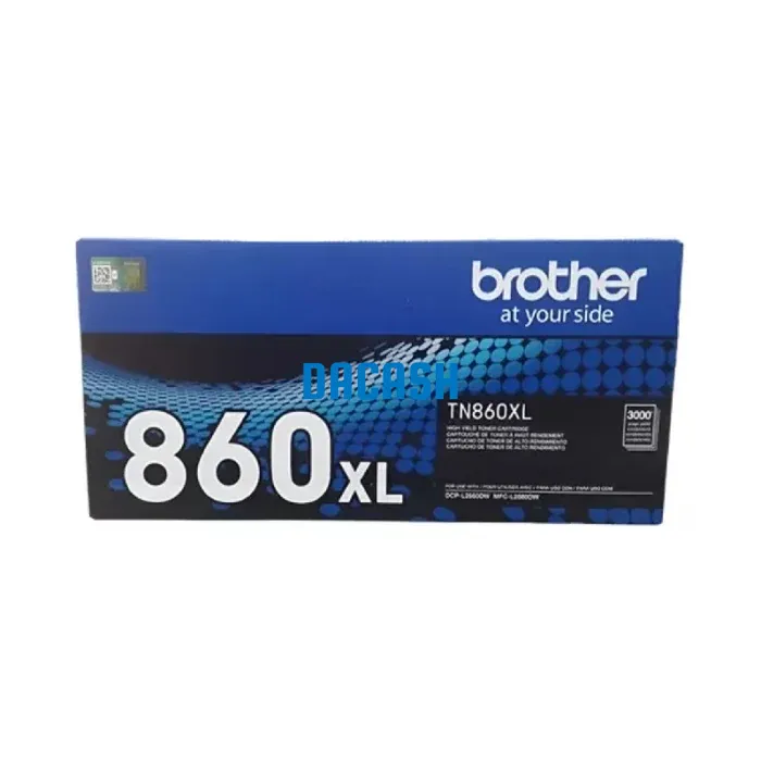 Tóner Brother TN-860XL BLACK Original Imprime con confianza gracias al cartucho de tóner negro de rendimiento estándar