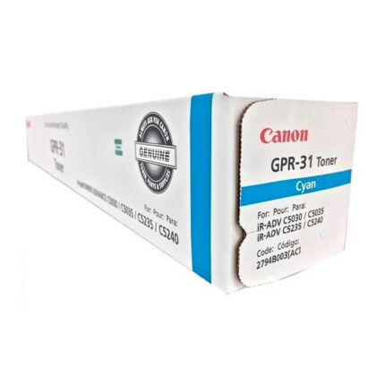 Toner Canon GPR-31 Cyan Advance 52355a 27.000 Pags Los cartuchos de tóner Canon originales garantizan una calidad de impresión excelente