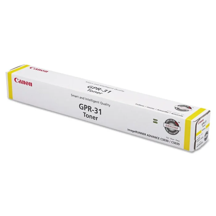 Toner Canon GPR-31 Yellow Advance 52355a 27.000 Pags Los cartuchos de tóner Canon originales garantizan una calidad de impresión excelente