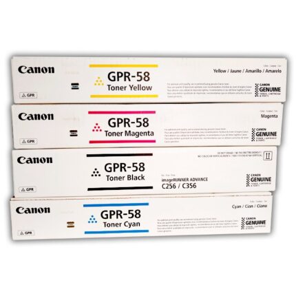 Toner Canon GPR-58 imageRUNNER ADVANCE c256if, c356if, c356, c256, c256i,Pack Rendimiento Negro 69,000 págs, Colores 60,000 págs.