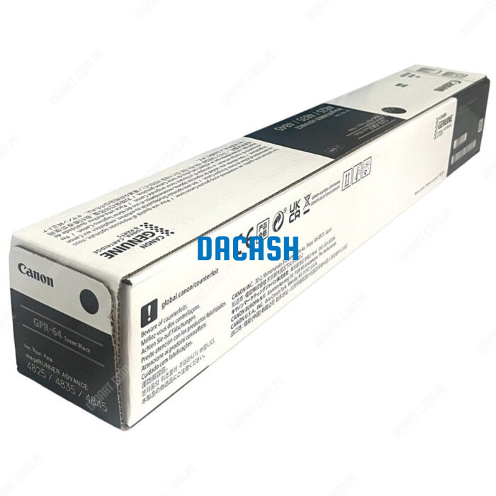 Toner Canon GPR-64 iR ADV DX 4825i/4835i Black Es importante verificar la compatibilidad de este cartucho de tóner con tu Impresora canon
