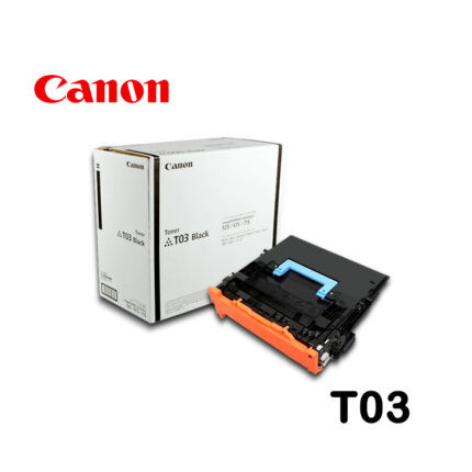 Toner Canon T03 Negro 715i, 615i, 525i con Rendimiento aproximado de 51,000 paginas a cobertura de 5% en hoja A4.