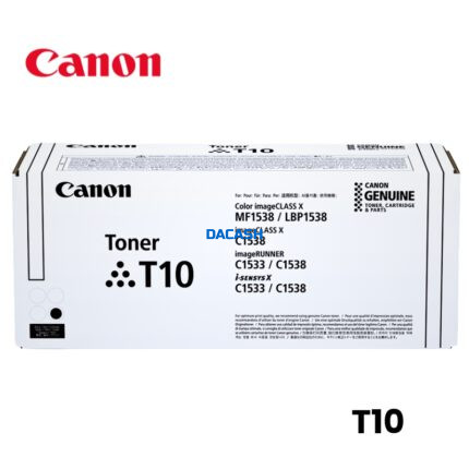 Toner Canon T10 Negro imageCLASS X MF1538C ofrece resultados vibrantes y confiables para entornos profesionales.