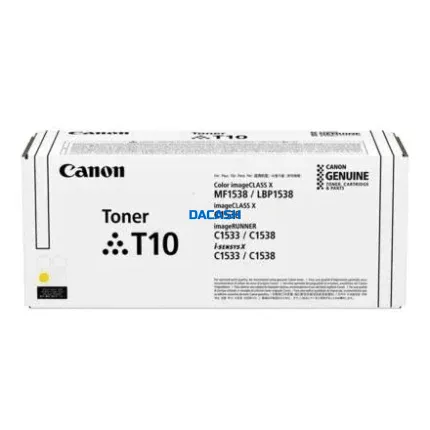 Toner Canon T10 Yellow imageCLASS X MF1538C ofrece resultados vibrantes y confiables para entornos profesionales.