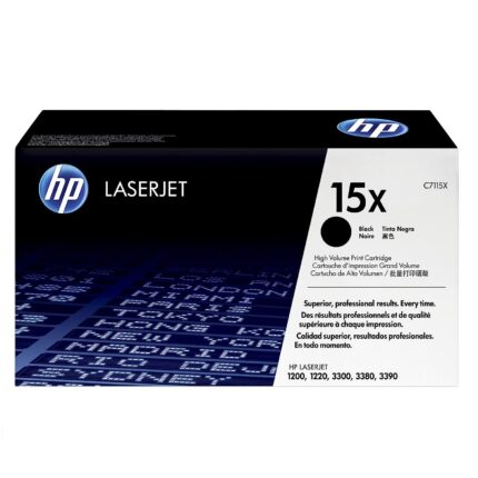 Tóner Hp C7115X (15X) L.J. 1200 3,500 Pag ofrecen la calidad y fiabilidad reconocidas d la impresión HP LaserJet. Rendimiento 3.500 paginas