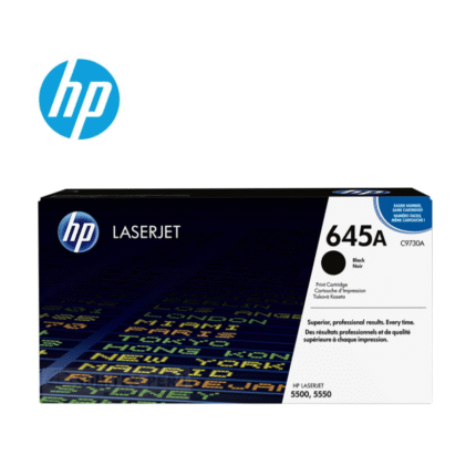 Toner Hp C9730A (645A) L.J. 5500 Negro toner hp 645a c9730a laserjet color 5500, 5500n, 5550, rendimiento 13000 páginas.