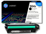 Toner Hp CE250X (504X) L.J. CP3525 Negro 10500P Compatibilidad: HP laserjet cp3525, cm3530, rendimiento 10500 paginas
